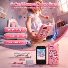 KIISDA 儿童手机玩具，内置44款游戏，具备拍照、录像、电子书、绘画等功能，是儿童圣诞节和生日礼物的最佳选择。 - 彩色 - 查看 9