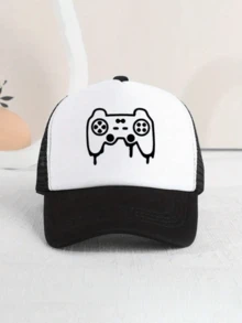 Kids Summer Game Print Baseball Cap, Fashionable European And American Hip-Hop Mesh Hat, Casual Sun Protection Hat - 1PC - View 2