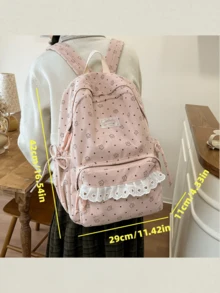New Stylish High-Quality Large Capacity Multi-Function Elegant Travel Backpack, Versatile For Various Occasions - Pink - View 6