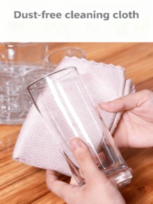 5PCS Fish Scale Magic Cleaning Cloth, Reusable Household Dishwashing Towel, Lint-Free Shine For Car Window Bathroom Mirror Color Random - Random - View 5