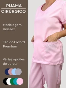 Surgical Scrub Set, Hospital Gown, Unisex, Professional, Female, Male - Baby Pink - View 5