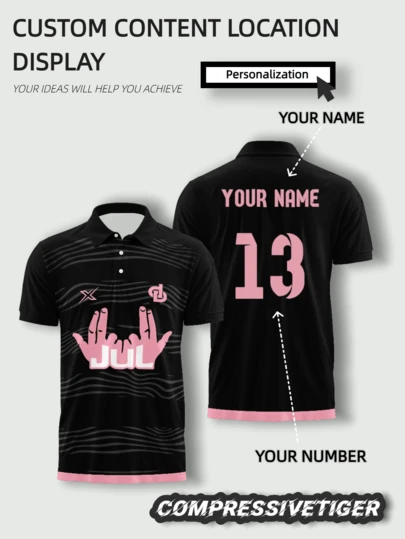 Customized POLO Shirt Football Jersey - Personalized Name And Number - Breathable Tight-Fit Design, Helps You Perform At Your Best - Fan Sports Training Uniform