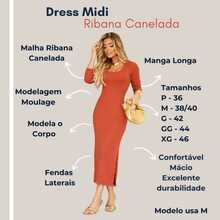 Detrix Women's Midi Dress With Long Sleeves, Ribbed Knit, Elegant, Simple, Split Knit Fabric Dress. Midi Ribbed Knit Sheath Dress, Long Sleeves, Autumn/Winter, Fitted, Bodycon, With Side Slit, For Weddings, Evenings, Holidays, Office, Daily Wear, Birthday Party, Night, Work, Formal And Evening, Photoshoot, Elegant And Casual, Travel, Stage And Concert, Brunch, Country Music Concert, Airport Wear, Autumn/Winter. - 亮橙色 - 查看 4