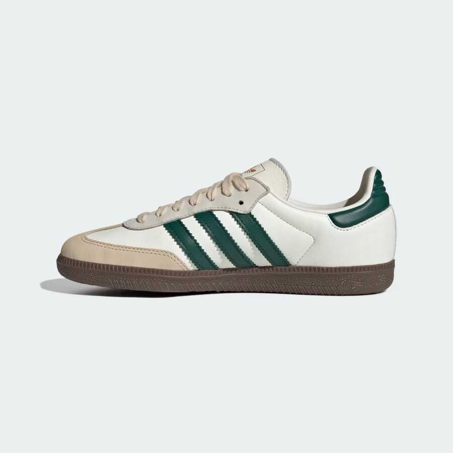 Adidas Wmns Samba OG 'OffWhite Collegiate Green' JR8843 - 米白綠色 - 查看 1
