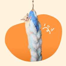 1pc Small Pet Toy Climbing Rope, Ferret Hamster Swing Climbing Rope, Small Pet Toy Woven Rope, Small Animal Cage Decor, Small Pet Hanging Swing, Hamster Climbing Rope - Multicolor - View 7