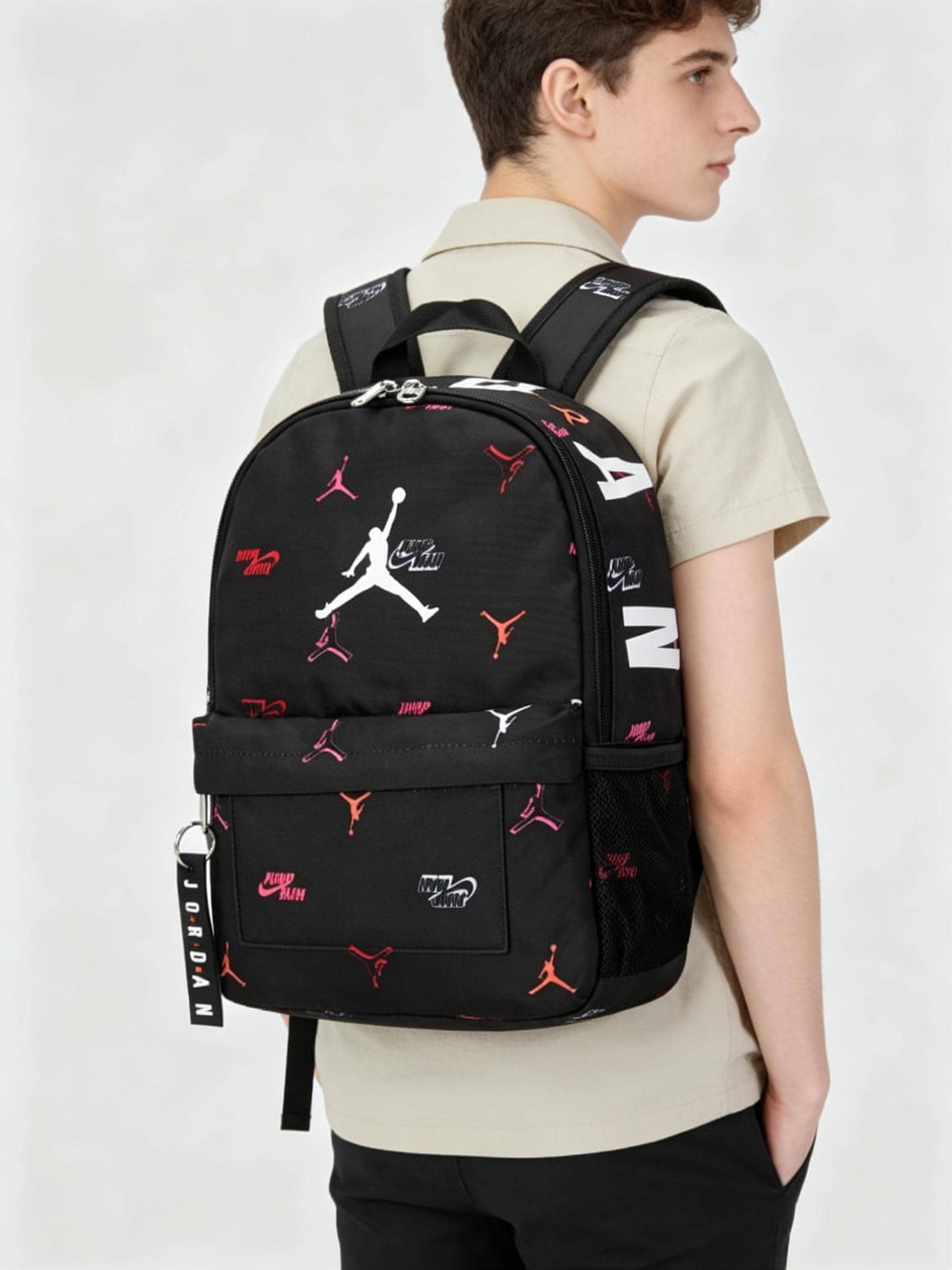 Jordan 25.4*12.7*33cm 幼兒背包,運動與休閒日用包,書包,旅行包 JD2213008TD-001 - 多色/黑色 - 查看 1