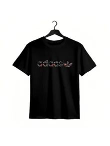 Zabawny, uroczy, zabawny T-shirt unisex z grafiką i okrągłym dekoltem, w stylu streetwear, odpowiedni na lato i wiosnę, swobodny, prosty i elegancki, idealny na imprezy i zajęcia na świeżym powietrzu. Stwórz niepowtarzalny styl, odpowiedni dla mężczyzn, kobiet, matek, przyjaciół i par. - Czarne - Zobacz 1