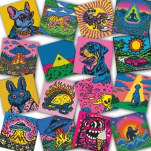 50pcs Cartoon Graffiti Notebooks With Stickers - Waterproof Vinyl, Suitable For Laptops, Water Bottles, Notebooks, Suitcases, Etc. - Cute Cartoon DIY Scrapbook Gift - A - View 10