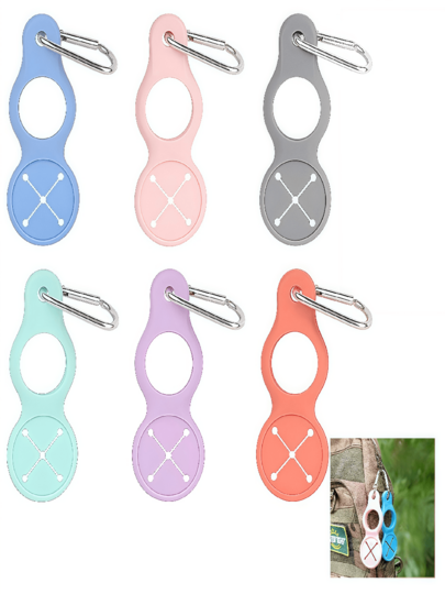 2PC Premium Silicone Water Bottle Buckle - Towel Hook, Portable Hands-Free Gear For Outdoor Adventures & Daily Use Color Random