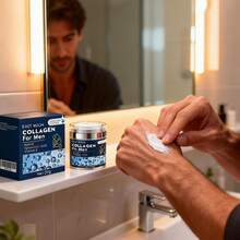 Men's Face Cream,Moisturizing Cream, Skin Care For Men, Hydrating Face Cream, Smoothing Cream With Collagen & Hyaluronic Acid - Hyaluronic Acid - View 3