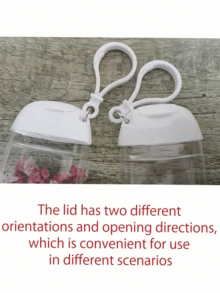 1个透明空瓶，印有海龟、海马、海星、海螺图案，旅行必备，带挂钩钥匙扣，香水喷雾瓶，带挂钩和防摔硅胶套 - 彩色 - 查看 9