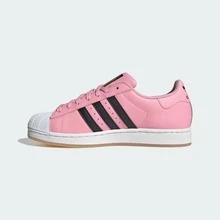 Adidas Superstar II Black White Men's Casual Sneakers Lifestyle Shoes JI3538 | Retro Heritage Style, Timeless Silhouette - 粉紅白色 - 查看 1