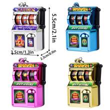Cartoon Electroplated Lottery Machine Creative Mini Fruit Machine Keychain Stress Relief Game Machine Keychain Pendant - Multicolor - View 5