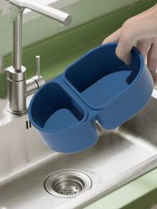 1个可重复使用的硅胶零食盒，硅胶食品储存盒，可重复使用的防漏午餐盒，多种颜色可选，双层带盖零食盒，带盖容器，硬壳硅胶，密封性好，可用于微波炉、洗碗机和冰箱，适用于家庭厨房、办公室和户外使用。 - 彩色 - 查看 8