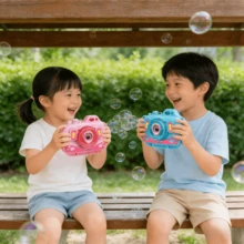 Juguete de Burbujas Automático para Niños de Verano al Aire Libre,Juguetes para cámaras de burbujas,Cámara de burbujas para niños,bubble machine,bubble machine for parties,automatic bubble machine,bubble machine kids party - color aleatorio - Ver 2