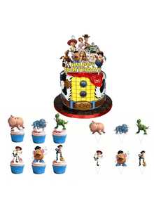 pokemon Cowboy Birthday Party Pull Flag Spinner Cake Topper Decoration Set - Multicolor - View 10