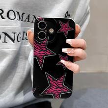 Estrella Rosa CebraEsta funda mate es compatible con iPhone 17, 16, Pro Max, 16, 15, Pro, 14 Plus, 13, 12, Pro, 11, Pro Max, X, XS Max y algunos modelos de  y Oppo. Es un regalo perfecto para Navidad para amigos y familiares. - Blanco - Ver 1