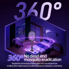 1pc Electric Mosquito Swatter, Rechargeable Household Mosquito Killer, Mosquito Trap & Repellent, Anti-Accidental Touch, LED Smart Display To Monitor Power Status, Comes With Stand For Indoor/Outdoor Use - Home, Bedroom, Kitchen, Office, Patio - Multicolor - View 4