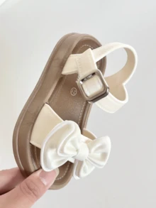 Sandalias de PVC con lazo lindo para niñas - Cómodas y antideslizantes, esenciales para el verano - Blanco - Ver 8