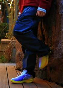 Zapatillas de baloncesto Nike GT Cut 3 Turbo EP clásicas y cómodas, unisex, blanco amarillo morado - Blanco, amarillo, morado - Ver 7