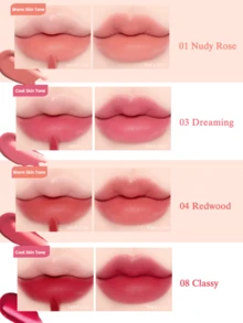 Dasique Nourishing Long-Lasting Moisturizing High Pigment Lip Gloss, High Shine, Non-Sticky Cosmetics, Valentine's Day Decor Heart-Shaped Gift, Winter Makeup Party Beach Travel Camping Gift, Rose Fashion Girl Makeup, Cosplay, Best Travel Holiday School Campus Charm Atmosphere, Women's Day Christmas Gift For Her (3g) - #01 Nudy Rose - View 10