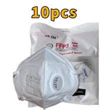 Mască facială unisex FFP3, ambalată individual, protecție cu 7 straturi, confortabilă pentru purtare prelungită, clemă nazală reglabilă și burete pentru o potrivire îmbunătățită, oferă protecție facială de înaltă calitate, potrivită pentru prelucrarea lemnului, alergare, drumeții, adunări, ciclism, pictură și alte activități. - A - Vizualizare 12