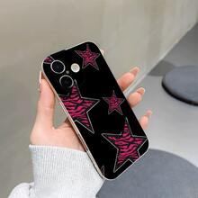 Estrella Rosa CebraEsta funda mate es compatible con iPhone 17, 16, Pro Max, 16, 15, Pro, 14 Plus, 13, 12, Pro, 11, Pro Max, X, XS Max y algunos modelos de  y Oppo. Es un regalo perfecto para Navidad para amigos y familiares. - Blanco - Ver 4