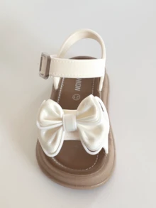 Sandalias de PVC con lazo lindo para niñas - Cómodas y antideslizantes, esenciales para el verano - Blanco - Ver 7