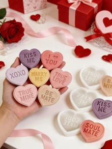 情书蜡烛模具，浮雕情书告白模具，硅胶蜡烛模具，婚礼蜡烛模具，手工皂模具，情人节礼物模具 - 愛心字母-模具 - 查看 4