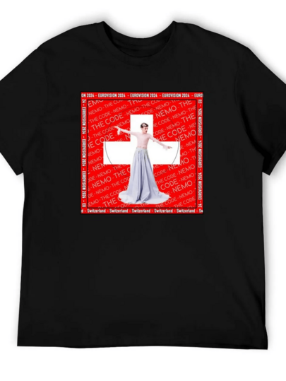 Camiseta Nemo The Code Suiza para Eurovisión 2024, camiseta de verano casual para hombres