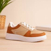Women's Casual Sneakers With High Sole - Style And Premium Quality For Your Look - Caramel AFO - Xem 2