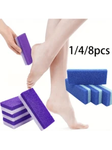 Dual-Sided Multifunctional Foot File, Professional Foot Scrubber For Removing Calluses And Dead Skin, Home Foot And Hand Care Tool - Purple - View 2