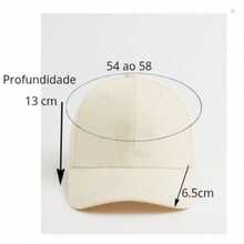 Men's And Women's Minimalist Curved Brim Sport Baseball Cap, Street Style, Cotton, Embroidered - 米色配藍色 - 查看 2