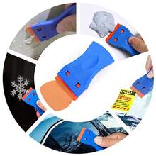 Plastic Cleaning Spatula, Replaceable Spatula Head, Glue Scraping Tool, Multi-Functional Dirt Removal Spatula, Equipped With Replaceable Spatula Head - Multicolor - View 1