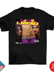 LMFAO - SORRY FOR PARTY ROCKING Album Inspired Uni T Shirt S-3XL Fan Gift NEW - 黑色22 - 查看 1