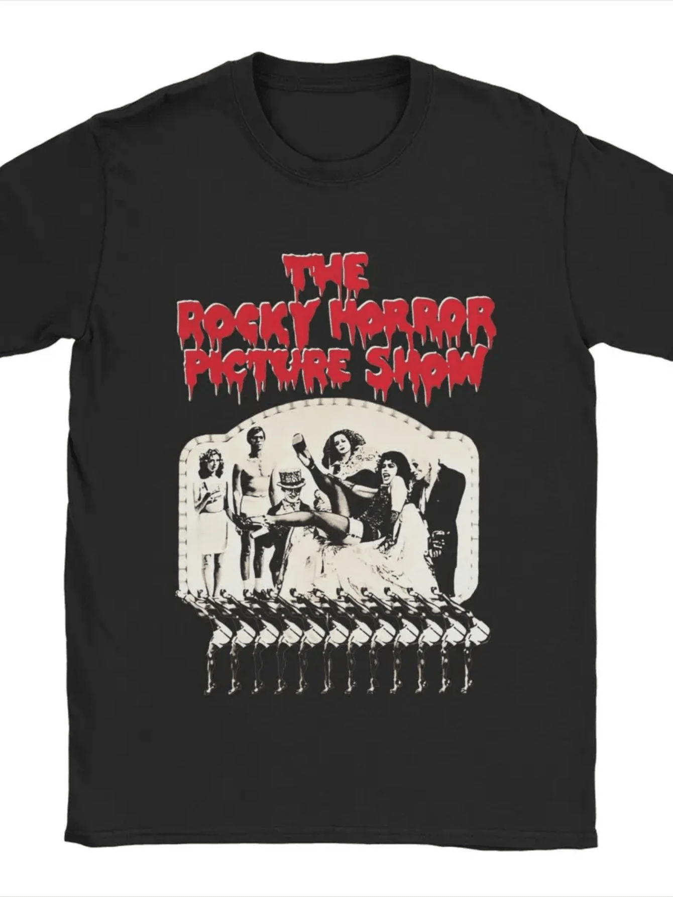 Cool The Rockys Horror Picture Show T-Shirt Men O Neck 100% Cotton T Shirts Short Sleeve Tees Birthday Present Tops - 黑色10 - 查看 1