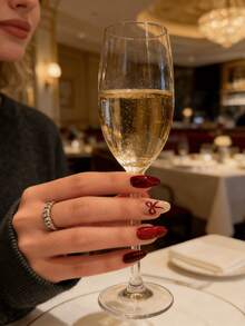 2 Hands Complete Manicure Set Featuring Deep Red Magnetic Cat Eye Nail Strips With Delicate Bow Accents – Easy Apply & Detachable Faux Nails For Daily Wear, Prom, Cocktail Parties, Anniversary Celebrations, And Festive Gatherings – Versatile European Style Press-On Nails Ideal As A Valentine's Day Gift For Her, Students, Or Working Professionals - Nhiều màu - Xem 10