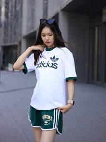 Camiseta de manga corta cómoda, transpirable y suave de Adidas Originals Trefoil, para hombre, en beige - Blanco - Ver 10