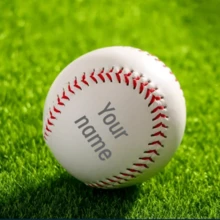 Customized Baseball With Personalized Text, Perfect For Training, Featuring A Sturdy Structure, Exquisite Stitching, And High-Quality Materials, Making It An Ideal Choice For Practicing Pitching And Featuring Classic Designs. - White - View 6