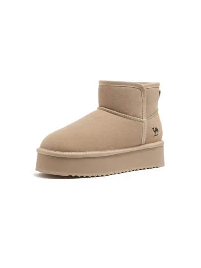 CAMEL CROWN Giày bốt đi tuyết đế dày dành cho nữ, giày mùa đông ấm áp lót giữ nhiệt cao đến giữa bắp chân cho hoạt động ngoài trời mùa đông.