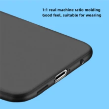 1pc Phone Case Cover Designed As A Black TPU Protective Case, Compatible With For Galaxy And Other Series Models, Providing Precise Coverage And Protection. - Black - View 2
