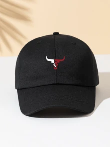 1pc Minimalist Bull Head Print Unisex Baseball Cap, Sun Hat, Outdoor Casual Sports Cap Suitable For Men And Women Daily Commute - Multicolor - View 13