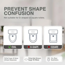 Soft Close Quick-Release Toilet Seat And Cover - Oval - View 3