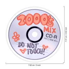 1 Miếng Dán CD Nhạc Mix Thập Niên 2000, Hình Dán Laptop Phong Cách Hoài Thế Hệ Millennials, Hình Dán Vinyl Phong Cách Cổ Điển "Không Được Chạm Vào", Quà Tặng Y2K, Hình Dán Bình Nước Chống Thấm Nước Dễ Dán, Hình Dán Ly Nhạc Mix, Hình Dán Sổ Tay Xu Hướng Thập Niên 2000, Món Quà Hoàn Hảo Cho Thế Hệ Millennials, Hình Dán Xe Vẽ Tay Màu Cam, Hình Dán Vinyl Retro Dễ Dán Cho Laptop, Hình Dán Bình Nước CD Hoài Cổ Điển, Trang Trí Sổ Tay Băng Quẹt Nhạc Mix Dễ Thương, Hình Dán Ly Y2K, Món Quà Lý Tưởng Cho Sinh Viên Thập Niên 90 - S1808 - Xem 2