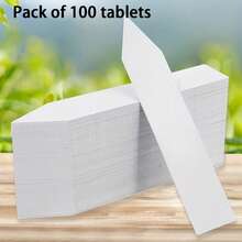 White Plastic Waterproof Plant Labels: Ideal For Nursery Stakes And Pot Markers! - A - View 13