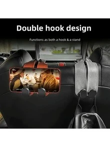 Ganchos duales para respaldo de asiento de coche, soporte multifuncional para teléfono en el asiento trasero del coche - Multicolor - Ver 14