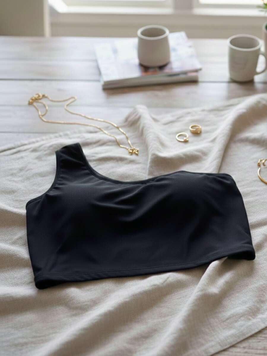 Women Tops - 黑色 - 查看 1