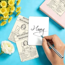 36sheets Somatic Coping Skill Cards: Techniques And Exercises To Emotion Regulation & Stress, Regulation Flashcards, Self Love, Self Care Gifts For Women - A - View 3