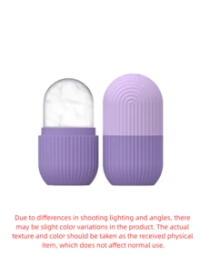 Facial & Eye Ice Roller, Ice Massage Roller, Ice Roller Skincare Tool, Gift For Women, Silicone Ice Cube Tray - Multicolor - View 8