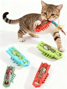 1 món đồ chơi tương tác tự động cho mèo (màu ngẫu nhiên) - Nhiều màu - Xem 9